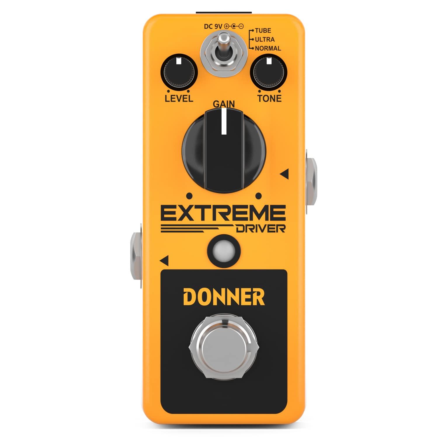 

Donner Distortion Guitar Effect Compact Pedal, Analog, (Yellow) жёлтый