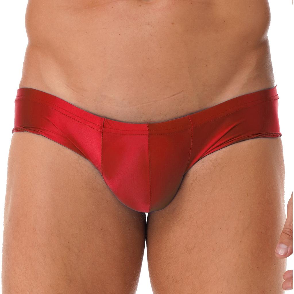 Herren Hüftslips Einfarbig Stretch Unterhosen Elastischer Bund Bademode Lässig Täglicher Gebrauch