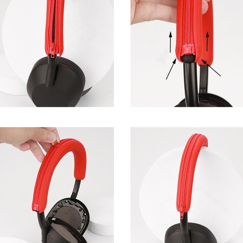Silikonhülle für WH-1000XM5 Kopfhörer Außenschalen Schutz Kratzfest Kopfband Kopfhörer Schutzhülle