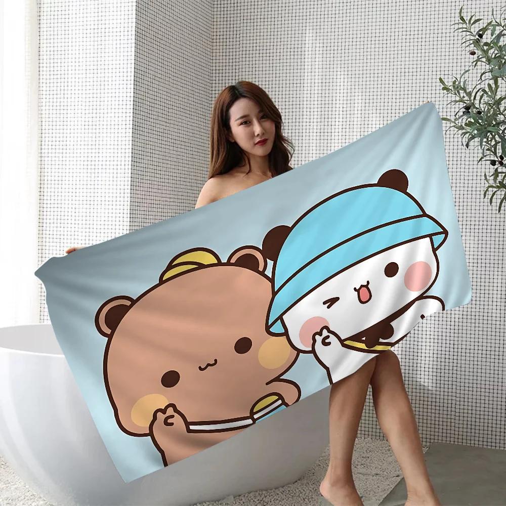 Bubu E Dudu Carino Cartone Animato Coperta in Microfibra Asciugatura Rapida Asciugamani da Spiaggia Stampa Oversize Super Assorbente Coperta Asciugamano da Piscina