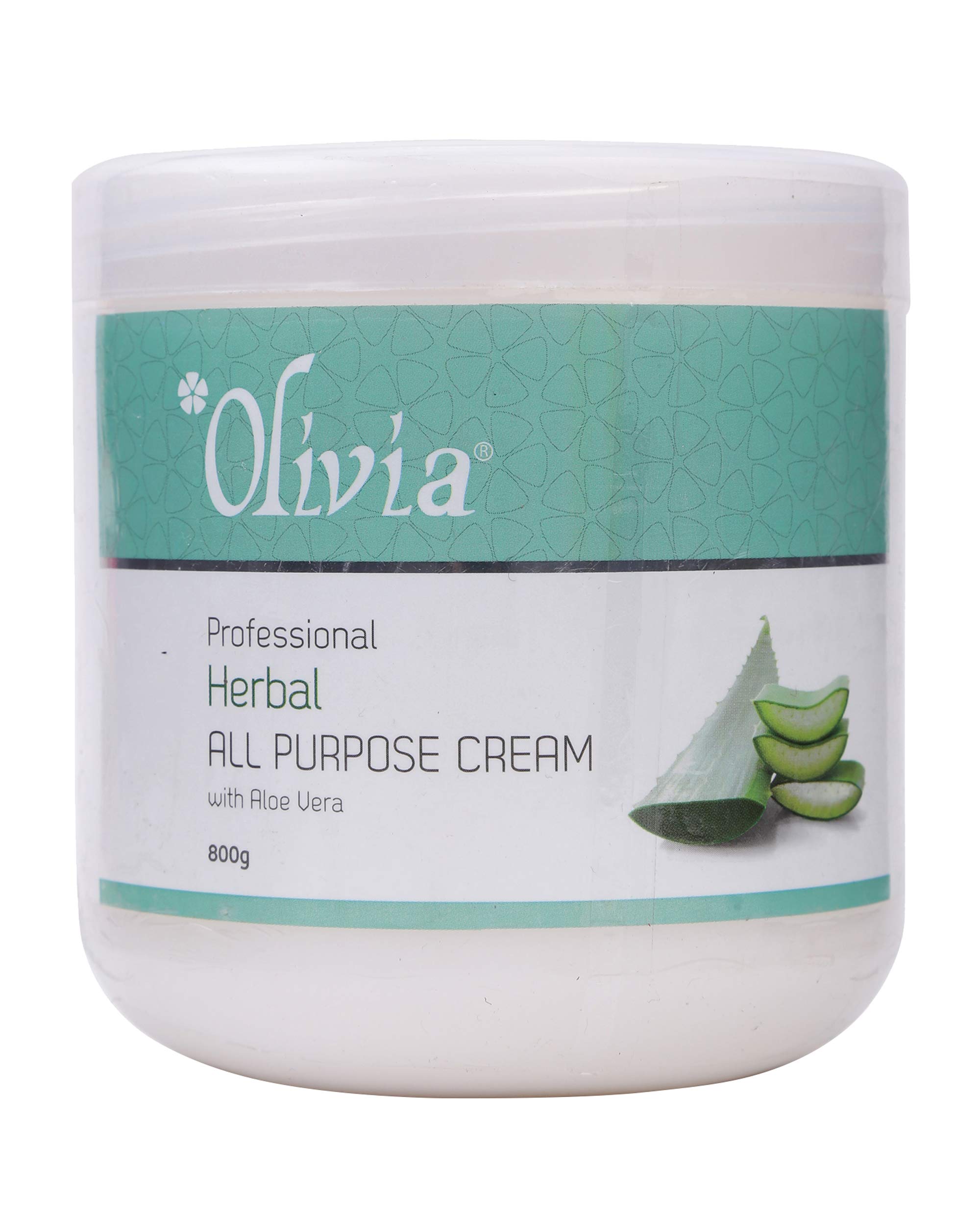 Olivia Professional Herbal All Purpose Cream with Aloe Vera | Face Massage Cream for Men & Women | Hydrating, Nourishing & Moisturising Cream for Dry