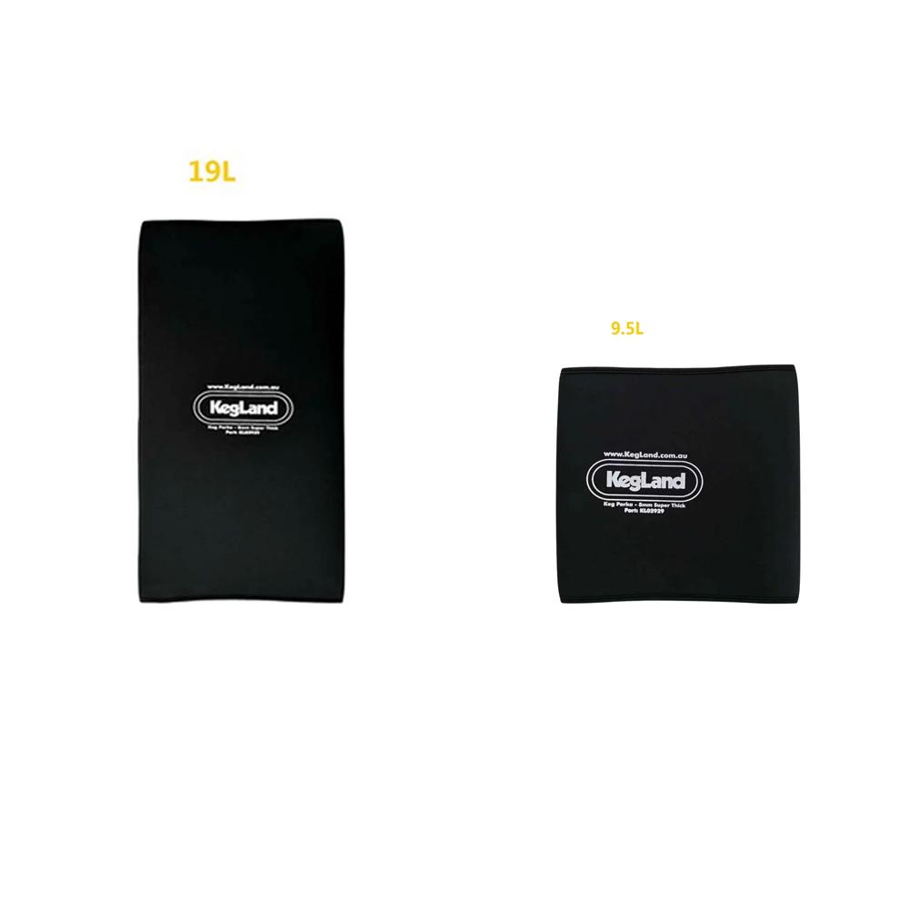 KegLand Barutstyr 9,5/19L Fat Jakke Ølfat Parka (Supertykk Svart) Hjemmebrygging Barverktøy