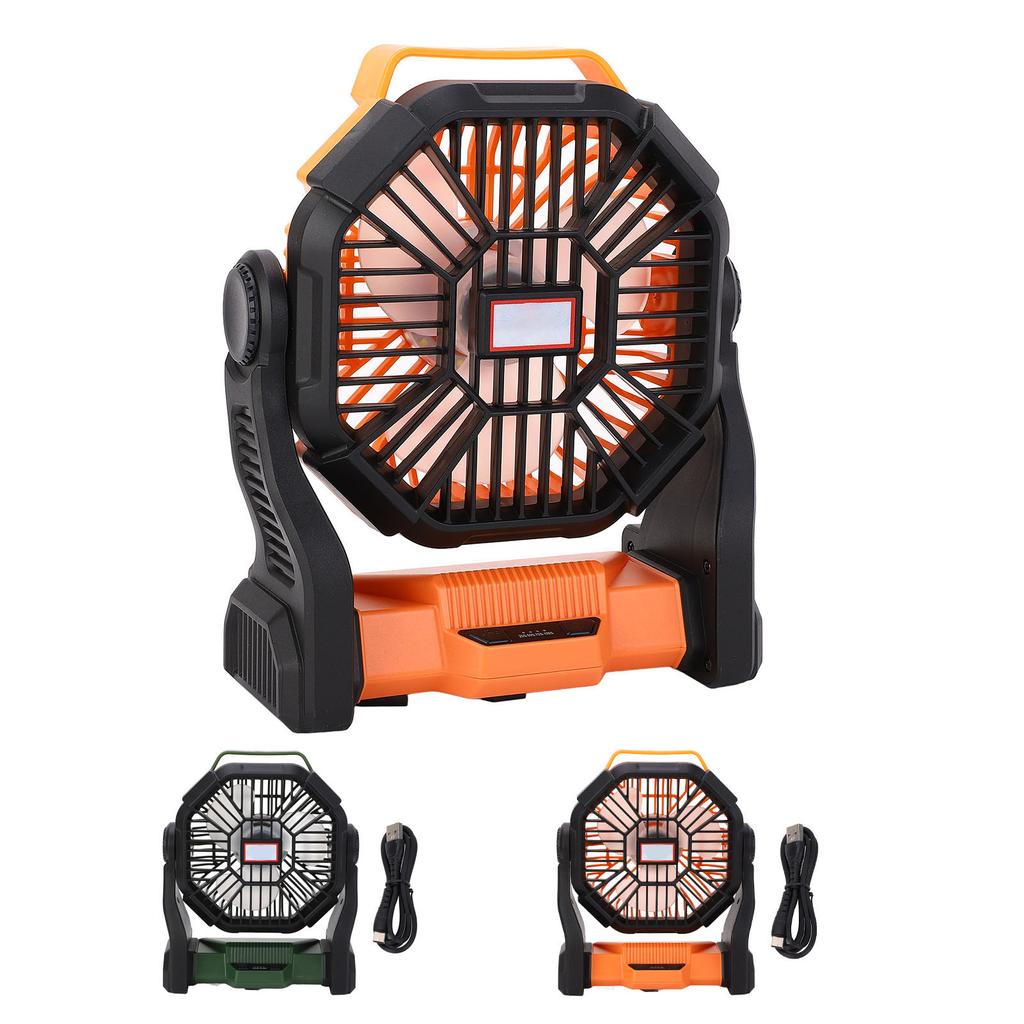 Camping Fan with LED Lantern Multifunction 8000mAh Portable Outdoor Camping Fan Power Bank for Campi