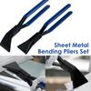 Handfalzzangen Blechwerkzeuge Gerade Backen 45° Griff Gebogene Biegezangen Metallwerkzeuge zum Biegen und Glätten von Blech