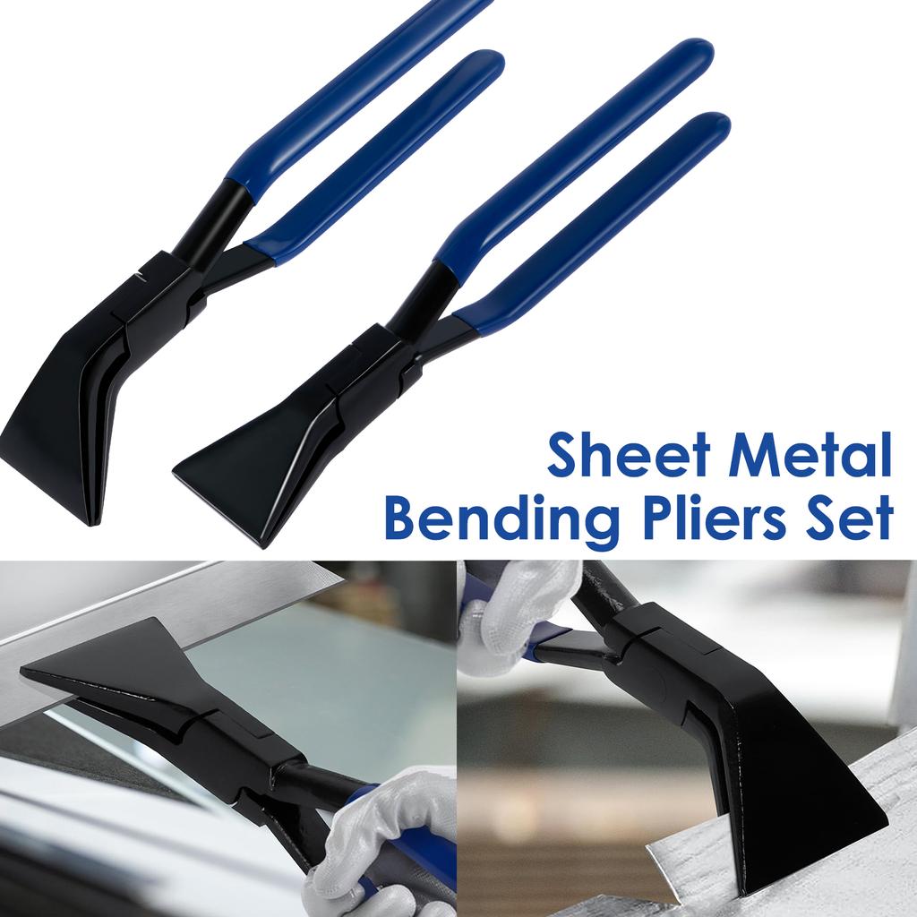 Metallbieger Metall Stahlblech Biege- und Abflachzange mit rutschfestem Griff Gerade/45° Blechwerkzeuge Handfalzzangen