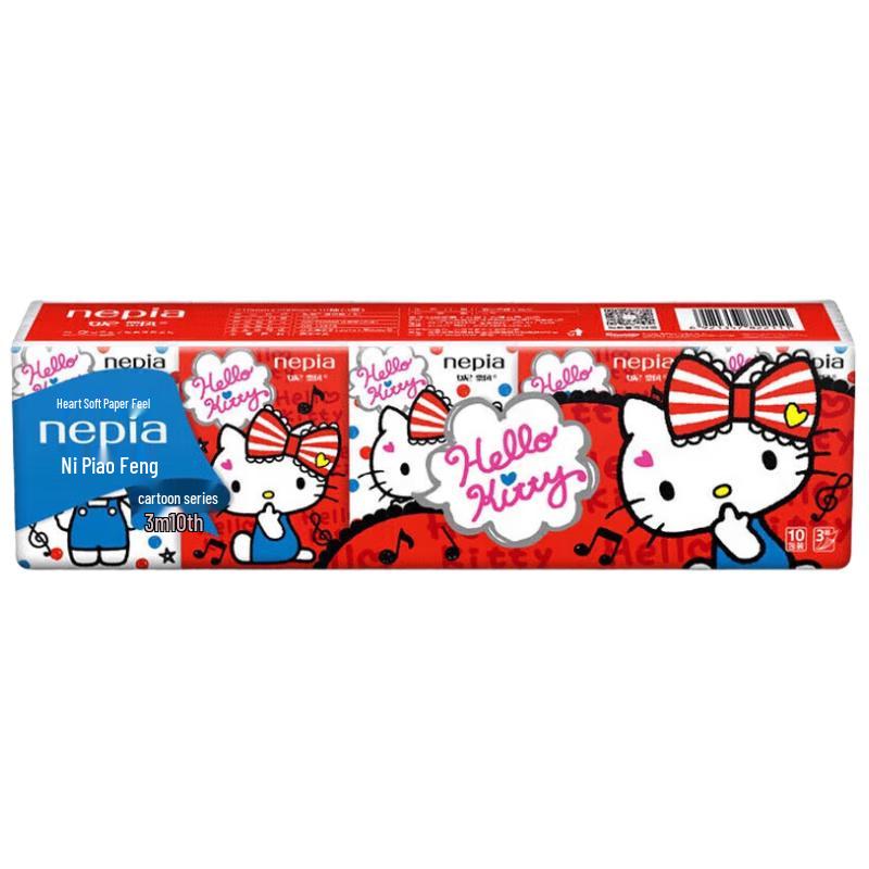 

Карманные салфетки Nepia Hello Kitty 3-слойные (10-Pack)