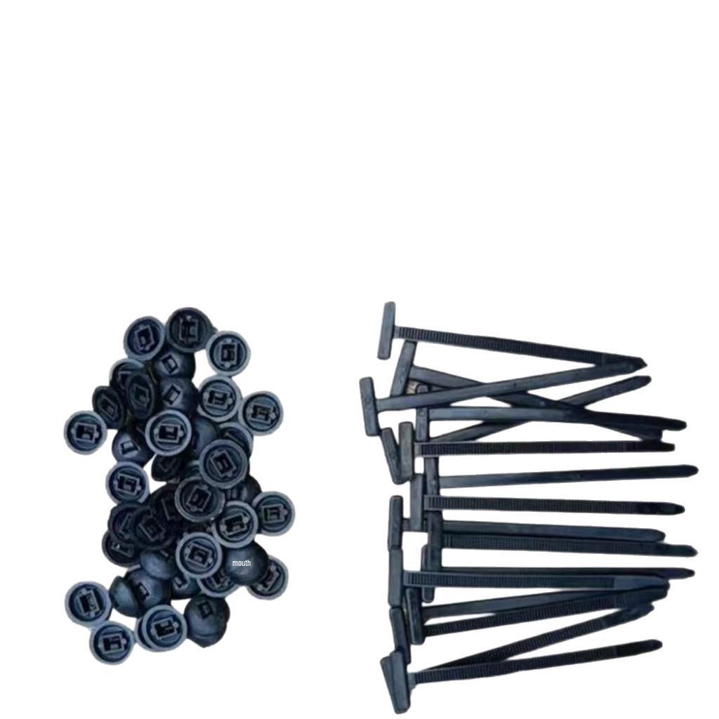 Automotive Underbody Cable Tie Buckle with Nail (Not for Domestic Purchase) 120 pieces чёрный