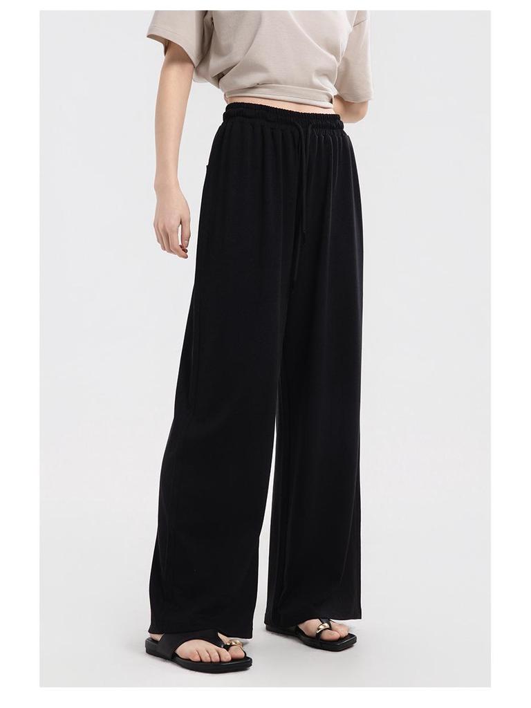 Yulu Women's Linen Straight-Leg Summer Pants - Loose, Breathable, Slimming, Versatile, and Casual Long Pants