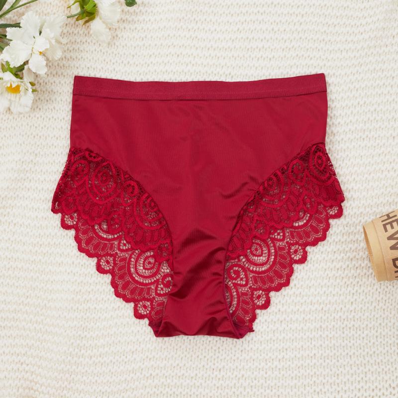 Ladies Spring and Summer Fashion Sexy Lace Lift Hip Abdominal Waist Triangle Briefs