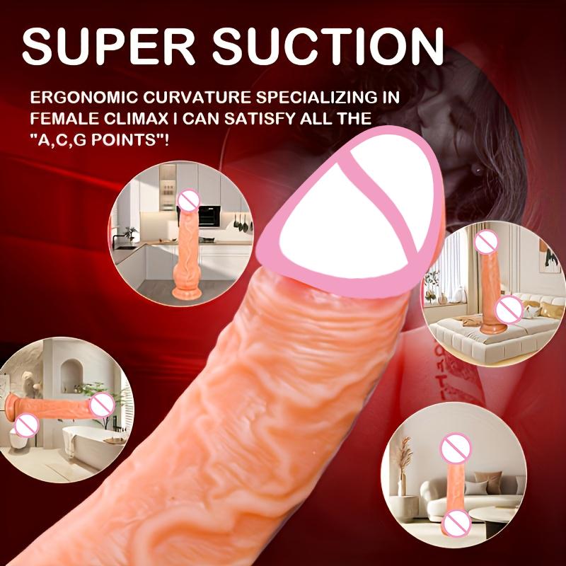 Thrusting Telescopic Realistic Dildo with Suction Cup Heating Swing Sex Toys Vibrator Masturbators Vagina Anal Massager Gode 18+