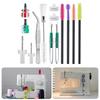 14Pieces Multifunction Sewing Machine Accessories Set Includes Tweezer Double Headed Brush Screwdrivers Seam Unpicker