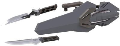 KOTOBUKIYA Modeling Support Goods Weapon Unit 55 Composite Plate Unit 01 Gray Total Length 74mm Plastic Model M.S.G Ver. Approx. Non-scale