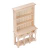 Dollhouse Bookshelf 1 12 Scale 3 Layer Drawer Design Classic Pure Colors DIY Coloring Miniature Bookcase for Gift