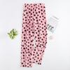 Women's Elastic Waist Plaid Fleece Pajama Pants Loose Fit Sleep Pants For Loungewear