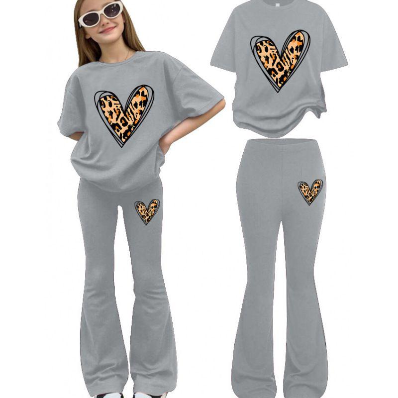 8-12 Jahre Kinder Mädchen T-Shirt und Hose Set Freizeitkleidung