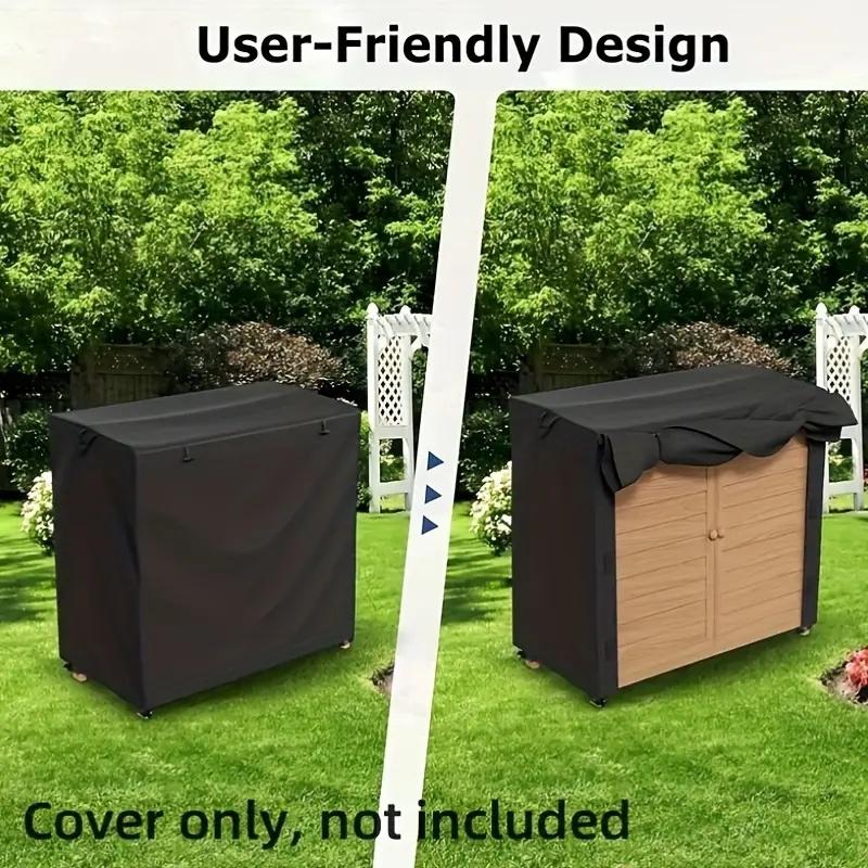 Wasserdichte Schrankabdeckung für den Außenbereich, Aufbewahrungsbox-Schutz, Robuste wasserdichte Abdeckung für Gartenmöbel und Lagereinheiten