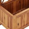 Vidaxl Raised Planter with Trellis, Solid Acacia Wood