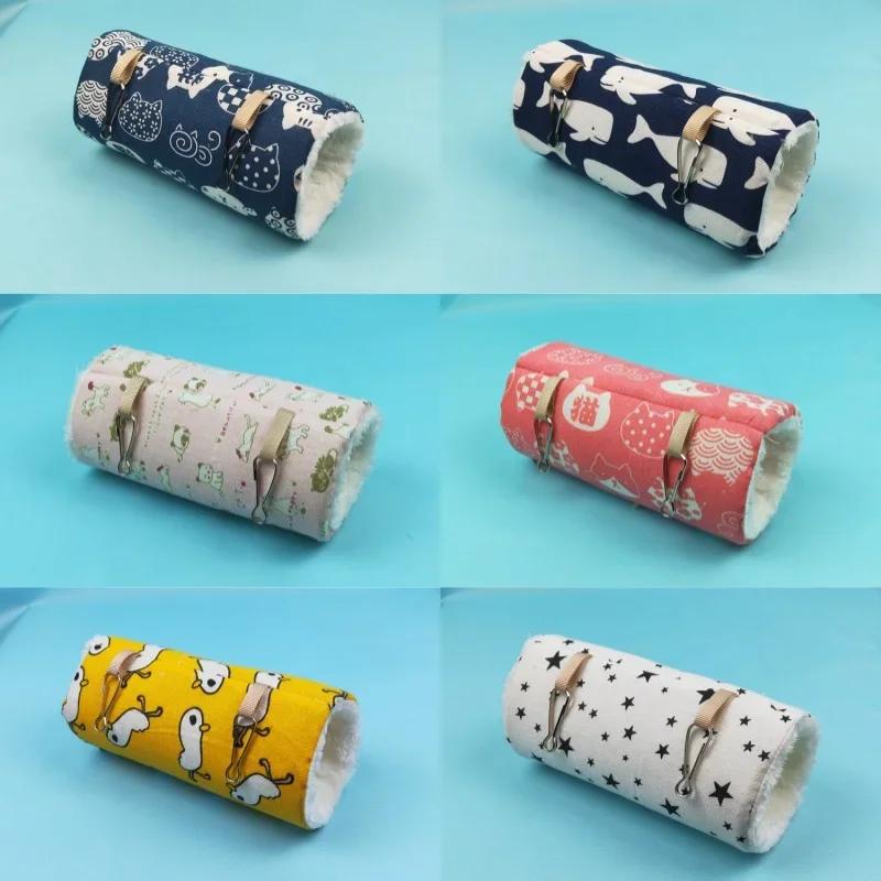 Hamster Cage Ferret Tunnel Hammock For Rat Warm Hamster Tube Toy Hanging Bed Cage For Hamster Rabbit Guinea Pig Small Animals