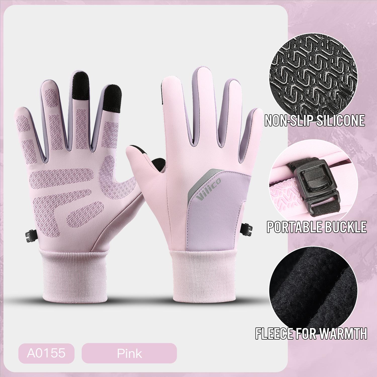 

Cycling Gloves Winter Touch Screen Bicycle Gloves Outdoor Scooter Windproof Riding Motorcycle Ski Warm Bike Gloves XL