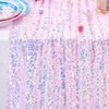 1 pz. Runner da tavolo con paillettes iridescenti glitterate, decorazione morbida per tavolo da pranzo per matrimonio, compleanno, festa, 30x183 cm.