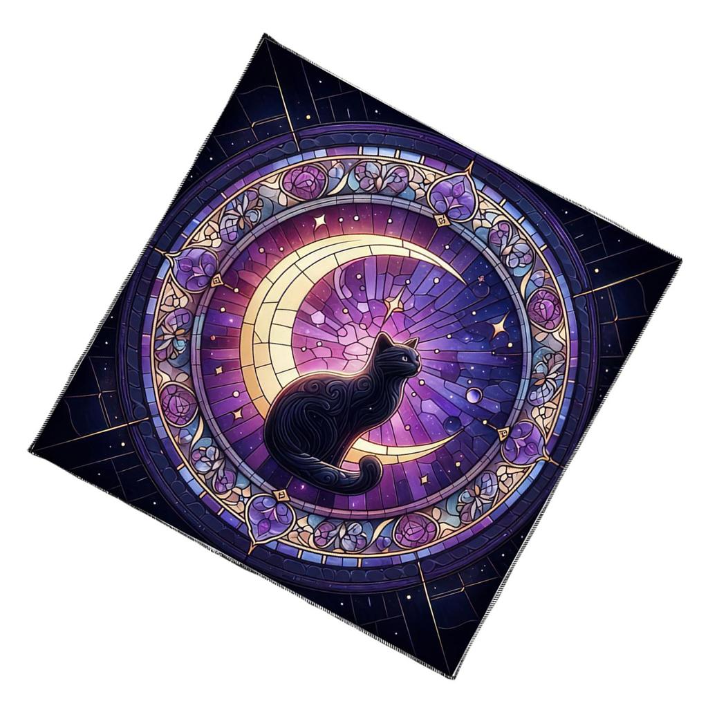 Mond Katze Muster Tarots Tischdecke Wahrsagungen Karten Tischdecke Wandteppich Astrologie Hexerei Decktuch Dekoration