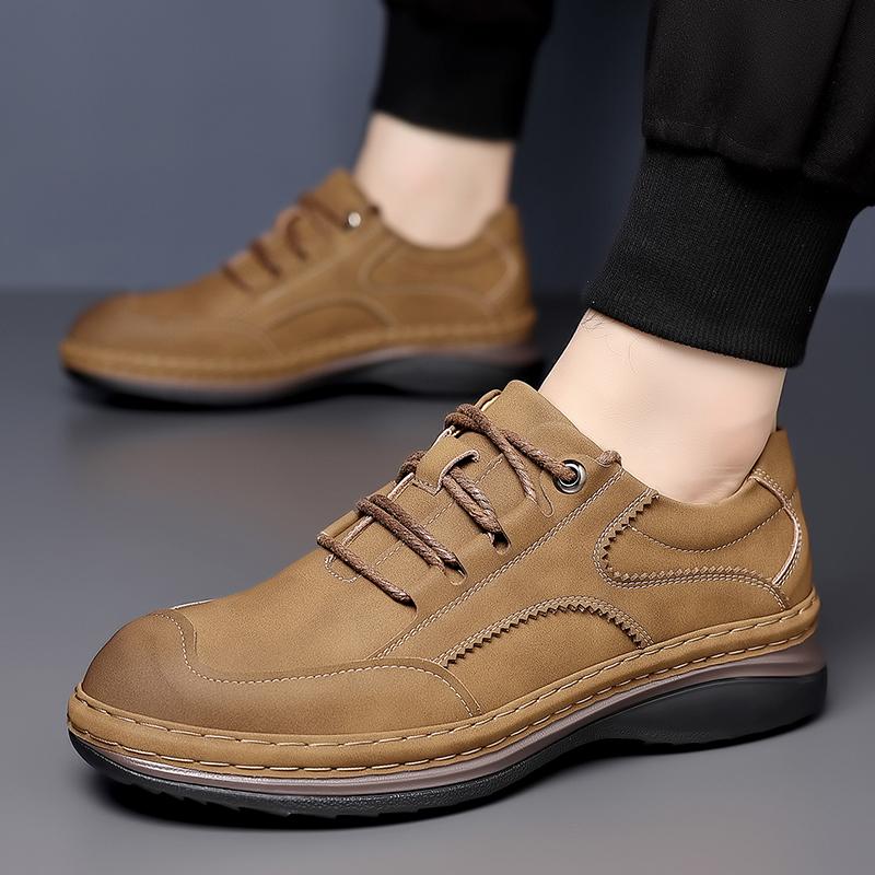Fashion Casual Men's Leather Shoes High Quality and Comfortable Retro Style Daily Adult Office and Work Hot Selling Classic Shoes