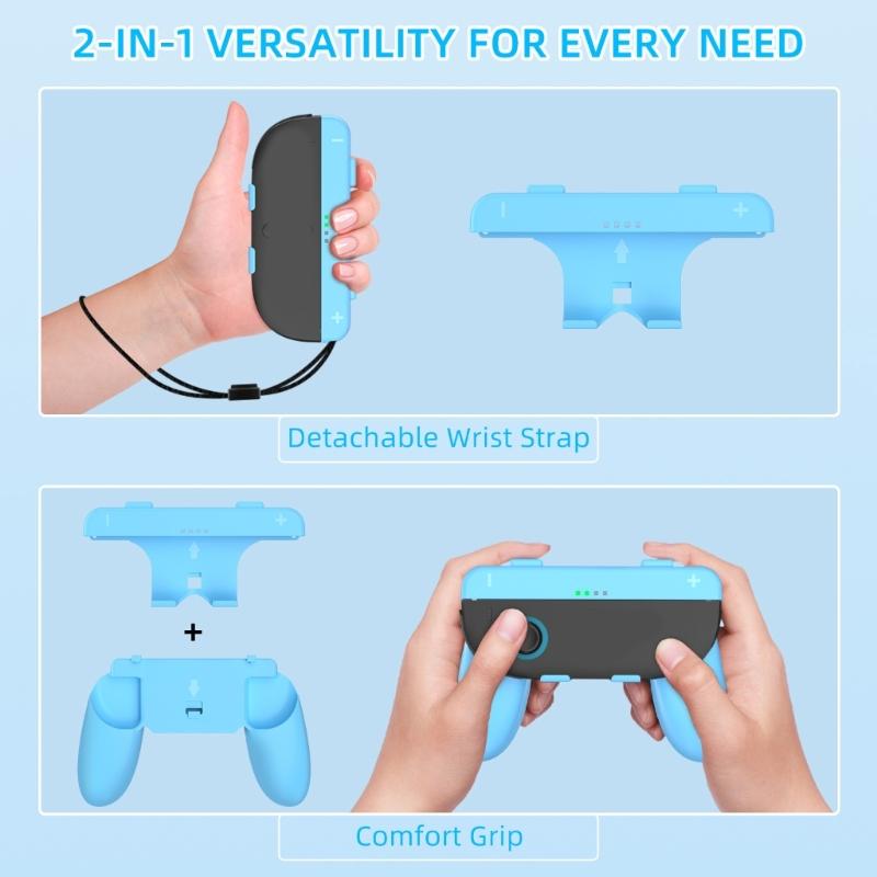 Ergonomic Detachable Controller Grips For NS 2 Comfortable Handheld Accessory Nonslip Game Handle Holder