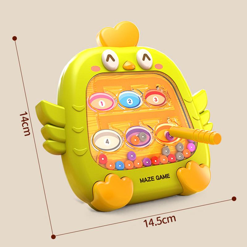 Magnetic Puzzle Game Board Pen Moving Beads Montessori Colors Sorting Number Matching Sensory Play Educational Toys for Kids