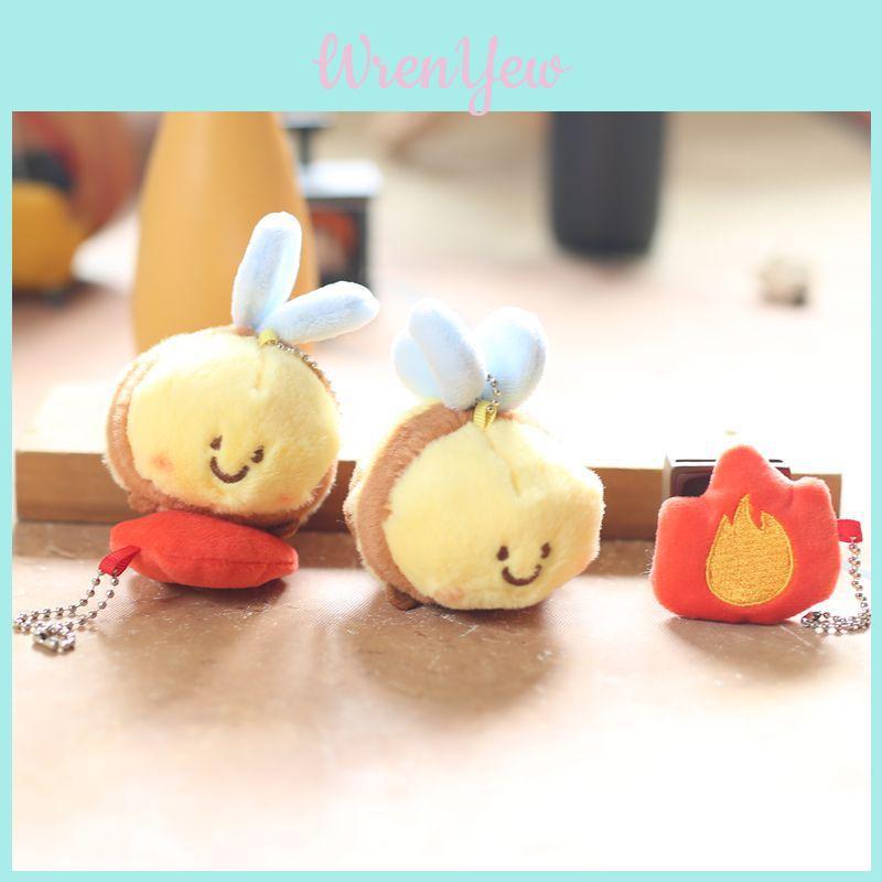 Adorable Cute Plush Bee Magnetic Keychain Soft Toy Bag Charm For Kids 11cm