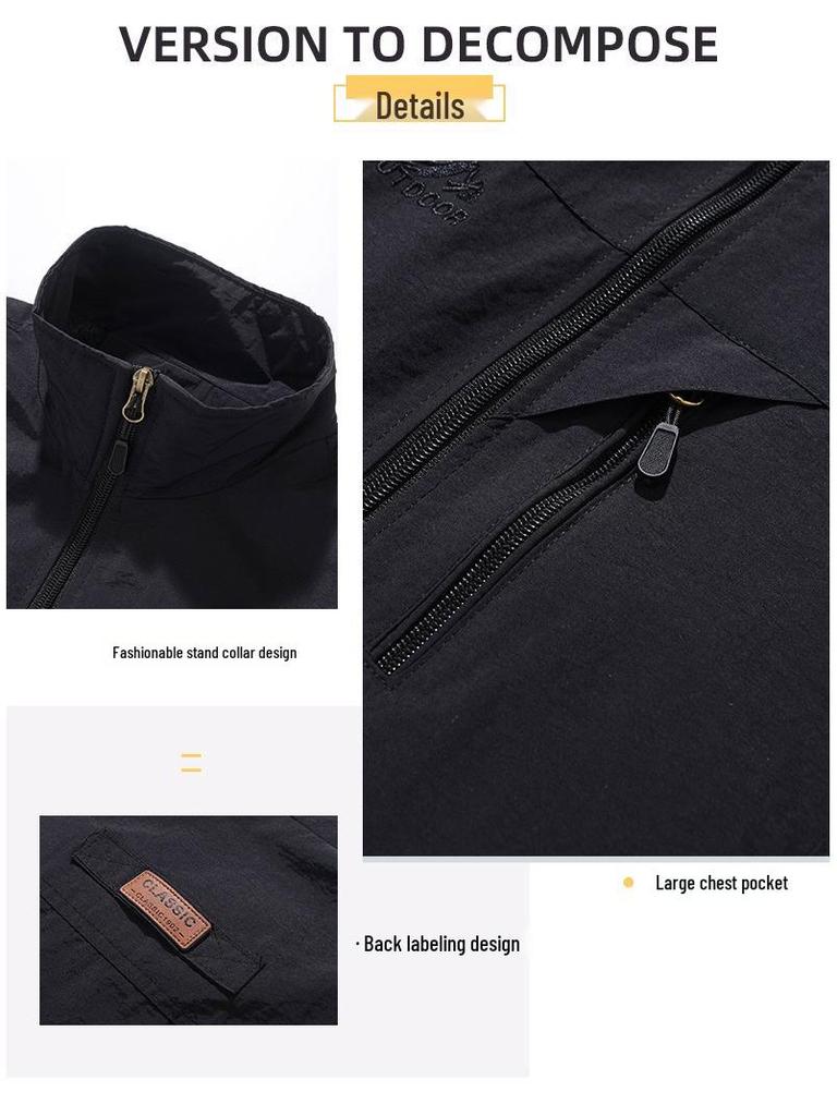 Custom Multi-Pocket Photography Vest - Unisex Workwear Jacket