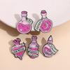 Purple Magic Bottle Moon Potion Pink Chemistry Enamel Pins Cute Coffe Milk Brooches Women Men Jeans Coat Lapel Pin Badges Dsecor