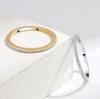 Luxury Full Paved Diamond Ring For Women Unique Design Versatile Index Finger Band Fashionable Elegant Jewelry Gift