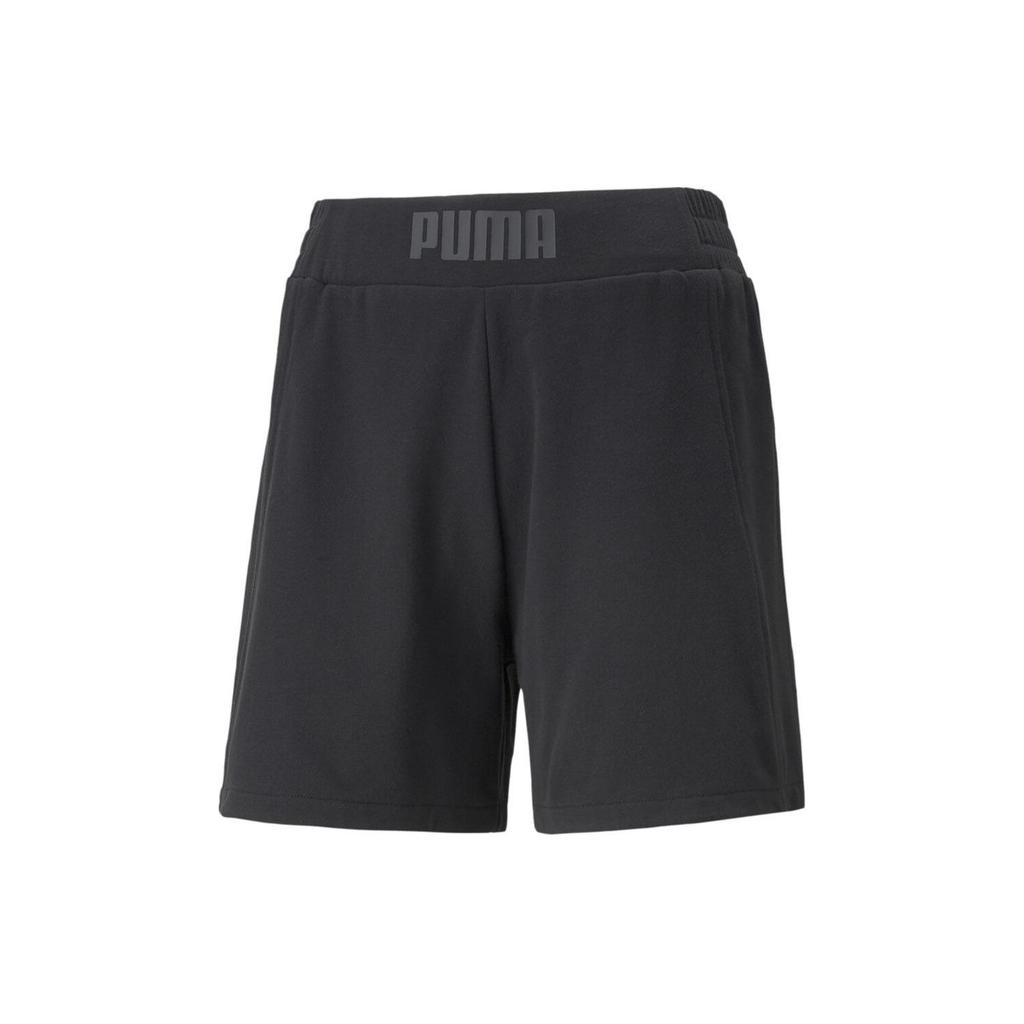 Puma Logo Waist Design Sports Casual Shorts Women shorts Black 521618-01