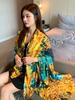 Fashion Hijab Women Silk Scarf Print Boho Shawls Lady Femme Mujer Bandana Scarve Sarong Beach Wrap Pareo Bufanda Stoles Foulard