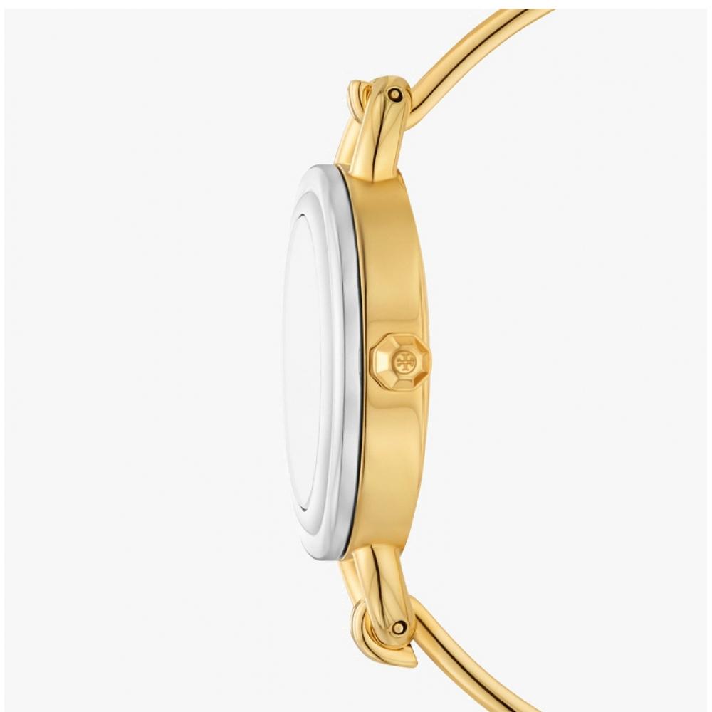 Tory Burch Miller Bangle Gift Set Mother Of Pearl Women S Metal Watch tbw6019Set