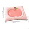 Pet Pad with Padded Border Simple to Clean Fruit Print Bed Soft for Cats