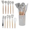 12/14Pcs/Set Eco-Friendly Silicone Kitchenware Set Non-Stick Cookware Set  Kitchen Use