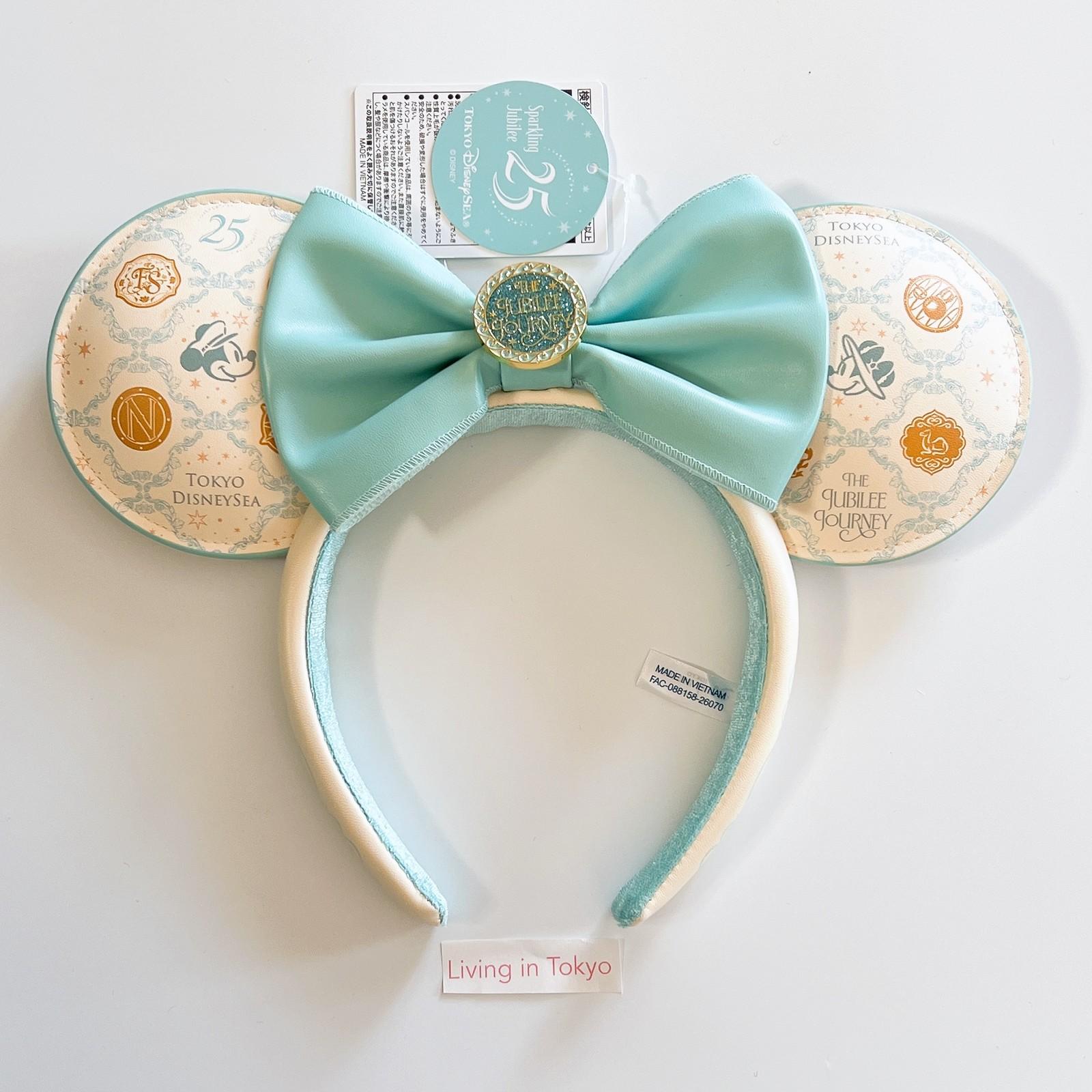 Tokyo DisneySea 25th Sparkling Jubilee Minnie Mickey Ear Headband