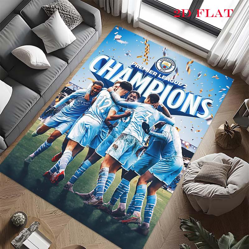 The Blues Team Carpet Rug for Living Room Bedroom Home Sofa Decoration,Kids Play Nonslip Floor Mat