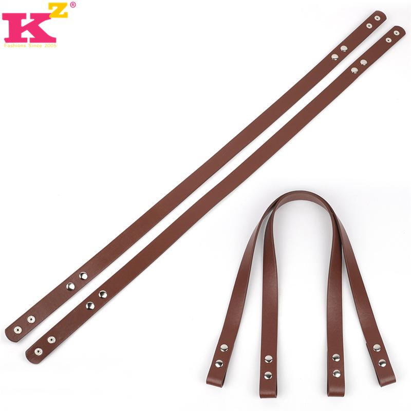 

Плечевой ремень для сумки длиной 56 см с застежкой на четыре кнопки из искусственной кожи коричневый