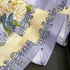 Luxury  Floral Print Square Silk Scarf for Women Hijab Hair Bands Neckerchief Female Satin Shawl Ribbon Headband Fashion