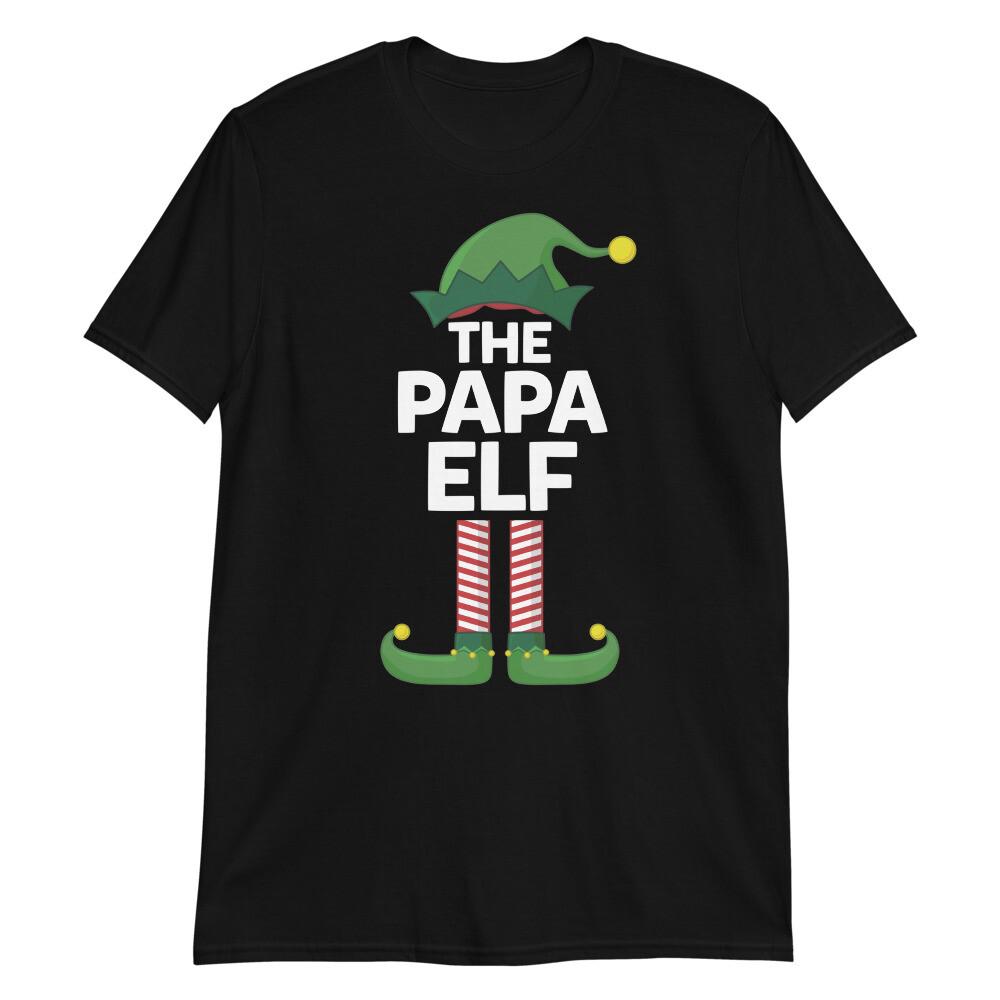THE PAPA ELF Unisex T-Shirt Family Funny Christmas Holiday Elves Matching xMas