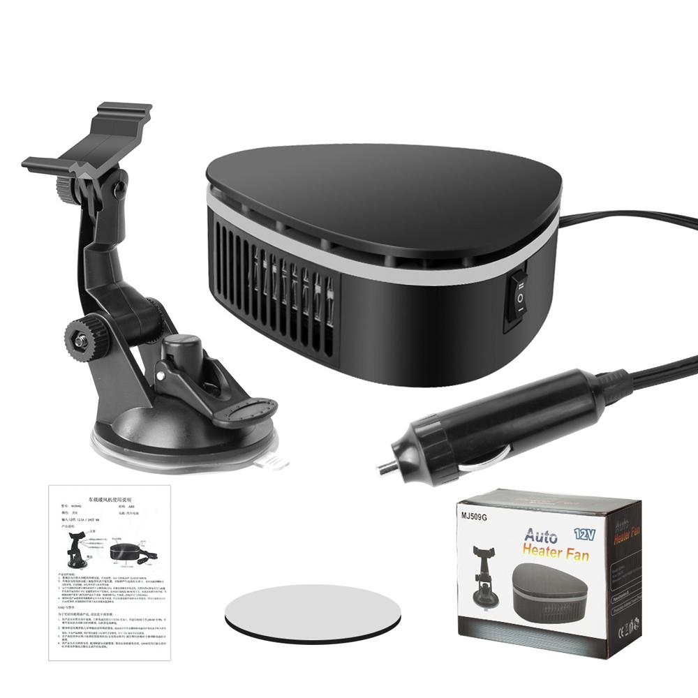 

Автомобильный обогреватель 12В 2 в 1 Быстрый нагрев лобового стекла Разморозка Размораживатель Вращение на 360 градусов Автоматический противотуманный обогреватель Аксессуары