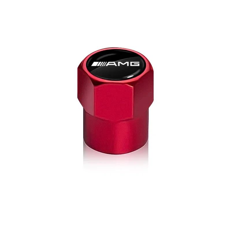 

For Mercedes Benz 4pcs car wheel tire metal valve cover Defender decorative For Mercedes benz AMG W204 W211 W124 W210 GLC GLE E