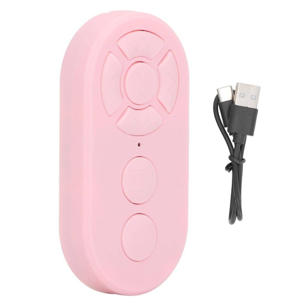 Remote Control Selfie Button Type C Rechargeable BT 10m  32.8ft Selfie Button Clicker for