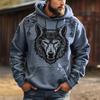 Animal Wolf 3D Digital Printed Men's Personalized Trendy Hoodie Sweatshirt
