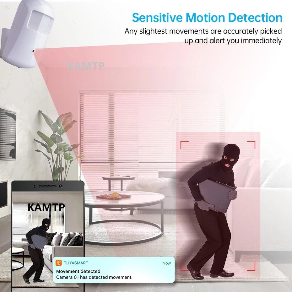 Tuya Smart Life PIR-Stil IP-Kamera WiFi Innen Unsichtbarer Sicherheitsmonitor 940 Nachtsicht Verdeckte Überwachung Zwei-Wege-Audio CCTV