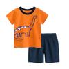 27kids Summer Boys' Two-Piece Set: Short-Sleeve T-Shirt & Mid-Length Shorts