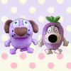 New Courage the Cowardly Dog Plush Toys Funny Purple Dog with Yellow Teeth Stuffed Doll Animal Plushie Room Decor Birthday Gift