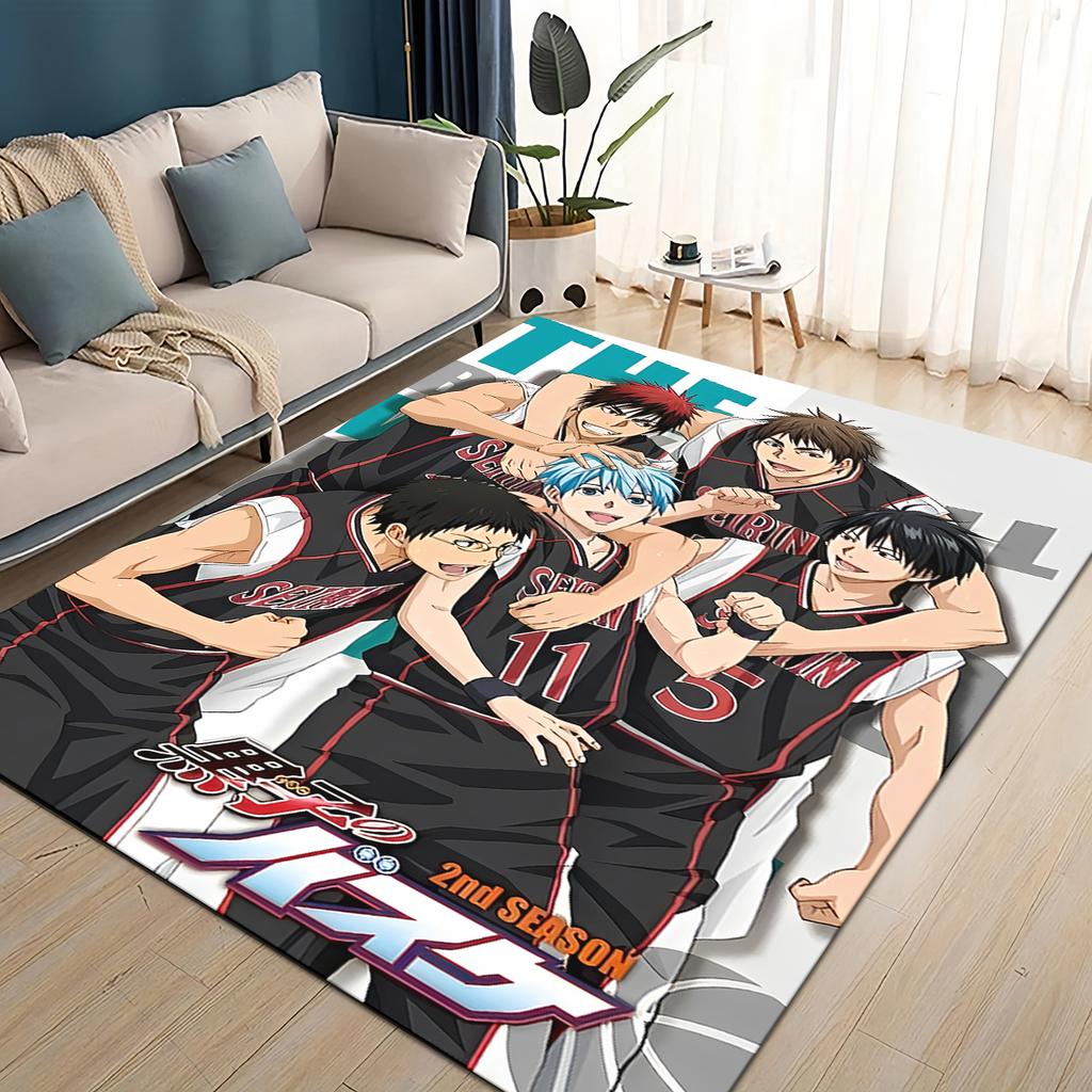 27 Styl Nowy Kreskówkowy Anime Kuroko no Basket Dywanik Dywan do Salonu Sypialni Dekoracja Domowa Sofa, Mata Podłogowa Antypoślizgowa do Zabawy dla Dzieci